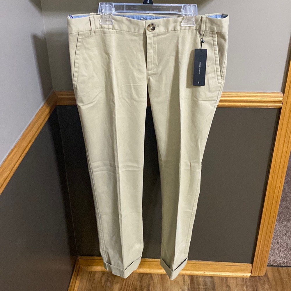 Banana Republic city chino tan/earthenware pants ankle length size 6